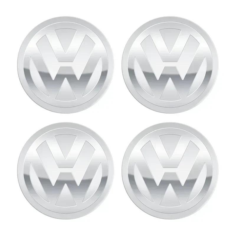 4pcs 56mm 60mm 65mm 70mm 75mm Car Wheel Center Hub Cap Sticker For Volkswagen VW CC GTI Polo Golf Touareg Passat Magotan Tiguan zd7
