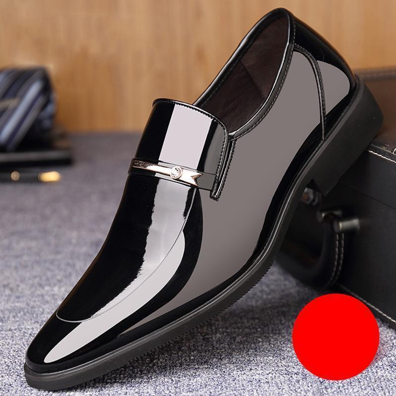 Leather Cowhide Spring Men's Leather Shoes Men's Versatile Business Dress Shoes British Casual Wedding Shoes