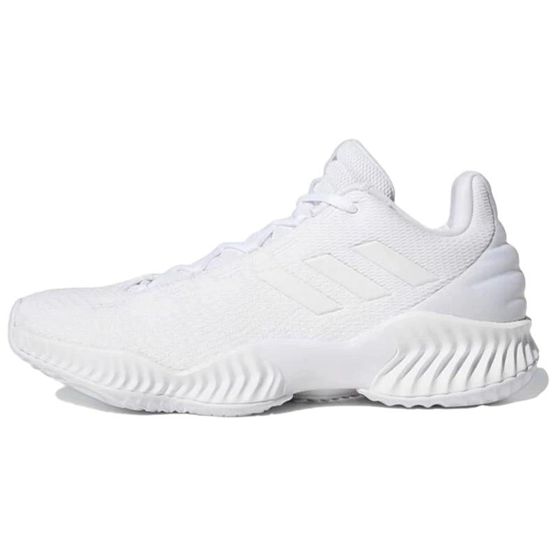 adidas Scarpe da Basket Pro Bounce 2018 Cherry Blossom Wind Chant Basse Uomo Bianco Rosa FW0903(Team545-)