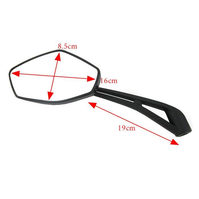 Rétroviseur de moto avec E-mark RSX4 rétroviseur noir