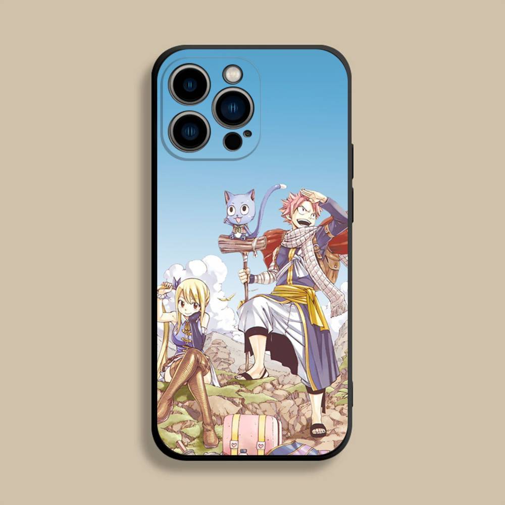 Anime Fairy Tail Comics Phone Case For iPhone 17,16,15,14,13,12,Pro,Max,Plus,E,SE4,Air,Mini Black Soft Cover