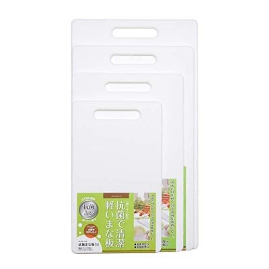 Pearl Metal Antibacterial Cutting Board L White HB-1530
