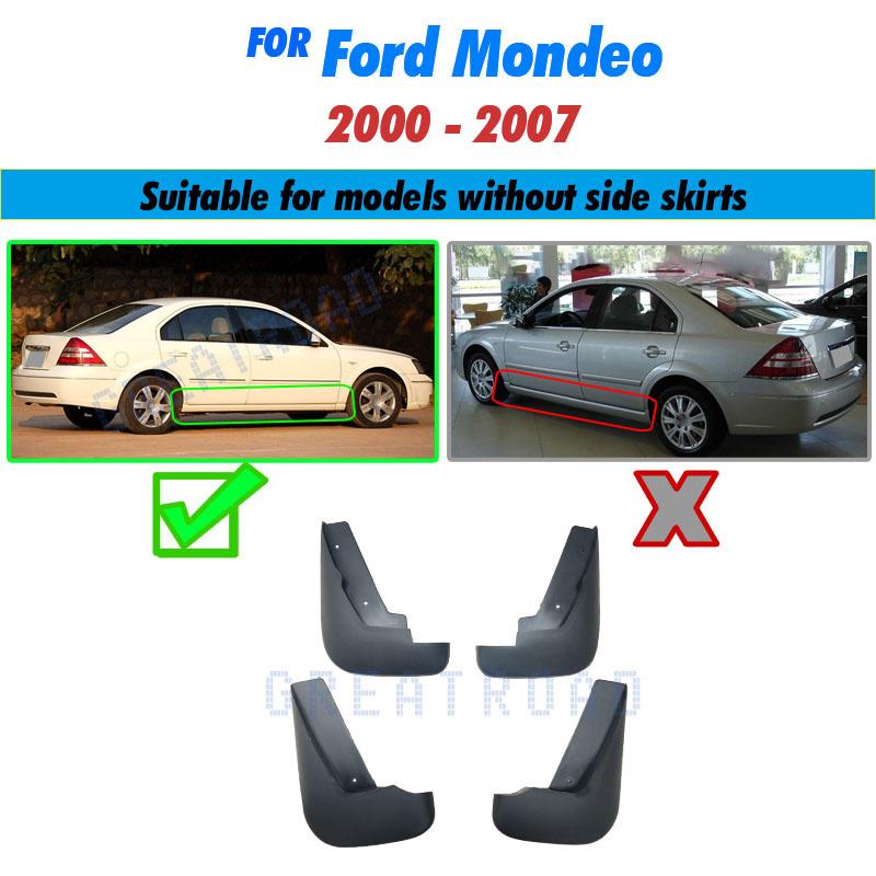 For Ford Mondeo Mk3 2000 - 2006 2001 2002 2003 2004 2005 Car Mudflaps Mud Flaps Splash Guards Mudguards Flap Fender Accessories