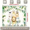 2D Baby Shower Jungle Lion & Zebra Animals Photo Booth Banner