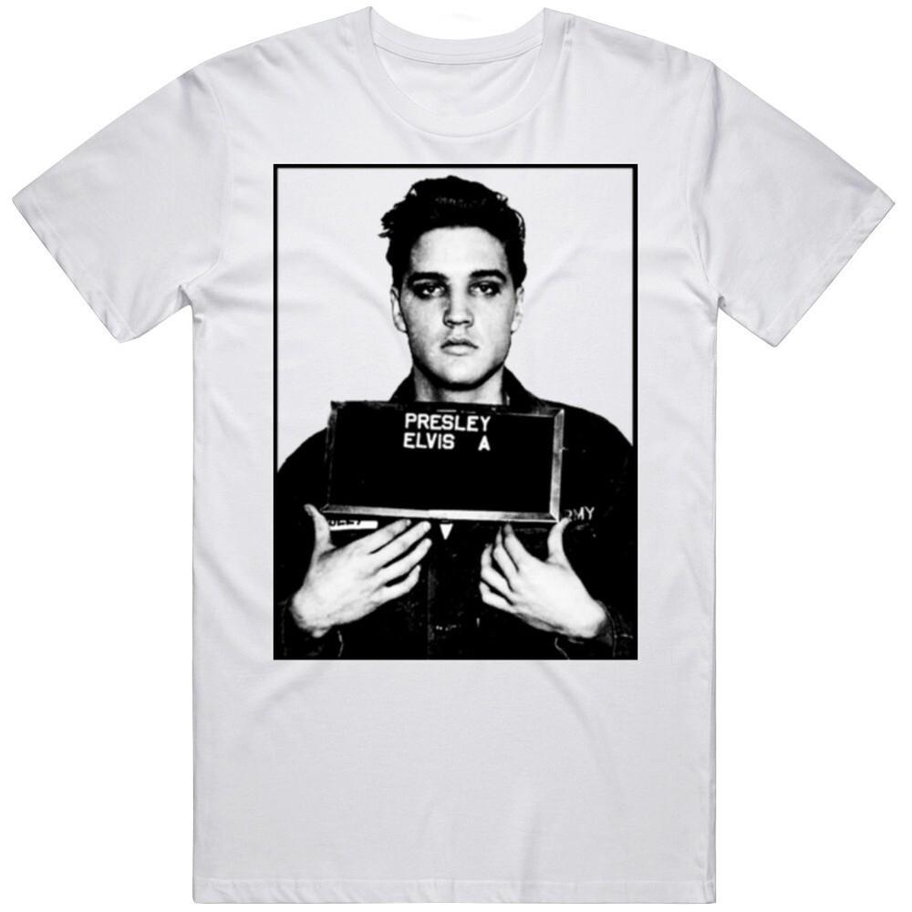 Elvis Famous Mugshot Legendary Icon Presley Fan T Shirt