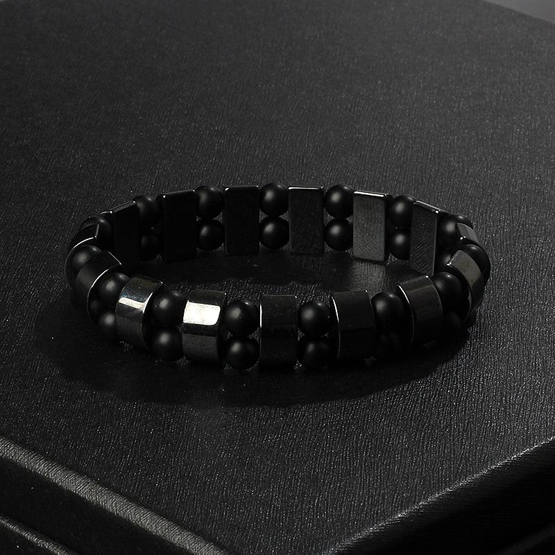 Fashion Wave Hematite Magnetic Bracelet Men Original Beaded Hematite Energy Bracelets for Women Positive Energy Jewelry Pulsera