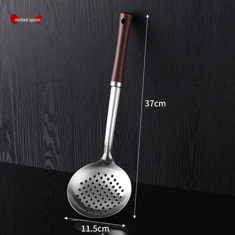 Stainless Steel Wooden Handle Kitchen Utensil Set