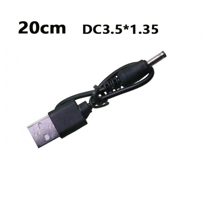 

USB to DC 3.5*1.35mm Pure Copper Two-Core Power Cord for Mobile, Microphone, and Audio Charging