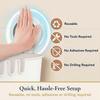 Suction Cup Shower Rack No Drilling Required, No Adhesive Required, Durable And Removable, In-Shower Storage Rack, Holds 22 Pounds, White 25