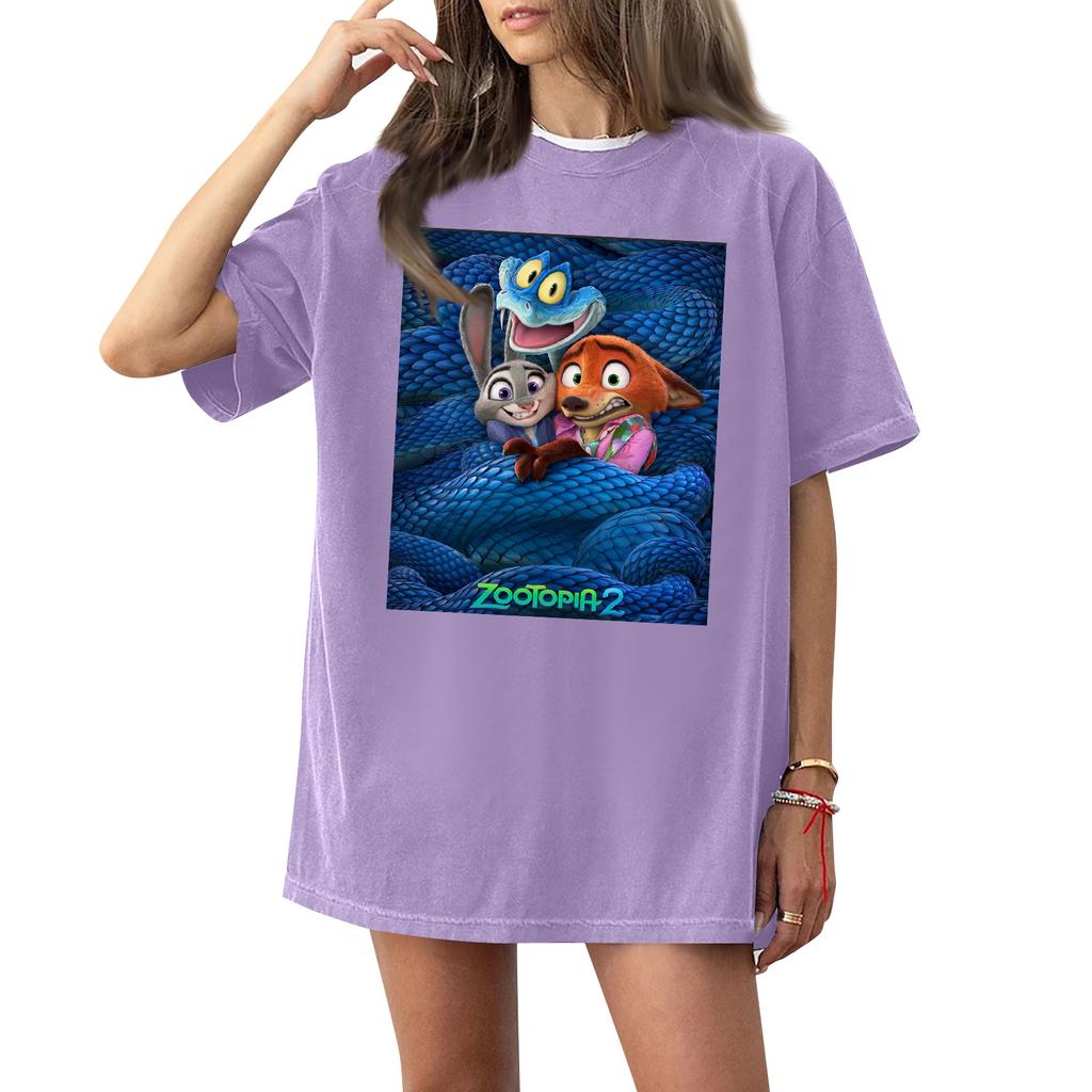 Women's Casual Fashion Round Neck Printed Short Sleeve T-Shirt Top