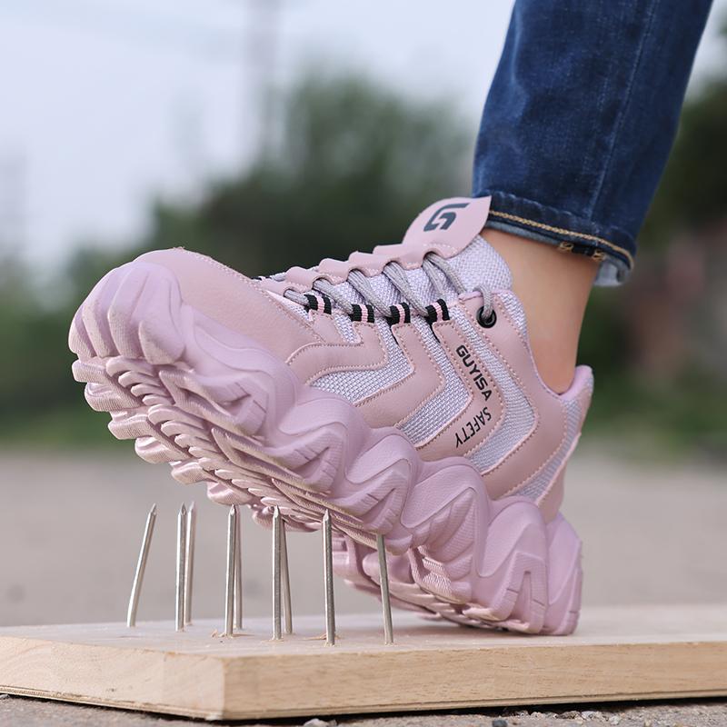 Damskie obuwie robocze, buty ochronne, antyprzebiciowe, lekkie, miękkie, oddychające, buty robocze budowlane