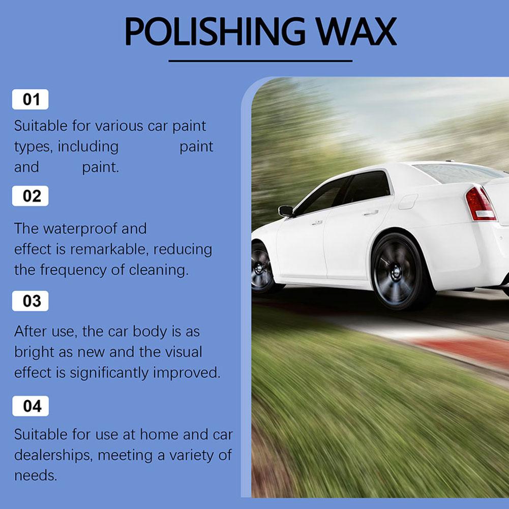 Pasta do polerowania samochodu Wosk samochodowy Powłoka krystaliczna Twardy wosk o wysokim połysku Formuła warstwy Wosk do lakieru Wodoodporna Folia kryjąca Powłoka Polerowanie Surfa D6S4