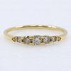 Ring K18 yellow gold/diamond #8.6(US Size) 1.8g Women Used