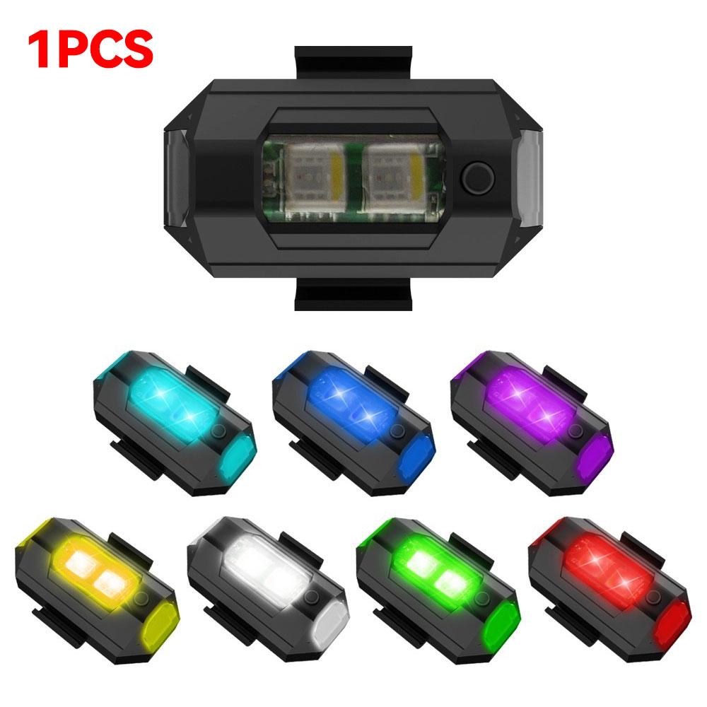 7 Color Universal Strobe Light Motorcycle Scooter Car LED Anti-collision Warning Light Drone Flash Turn Signal Indicator