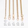 Golden Bag Chain Accessories Metal Extension Chains Underarm Crossbody Shoulder Belt Replacement Bags Strap For Women's Bag