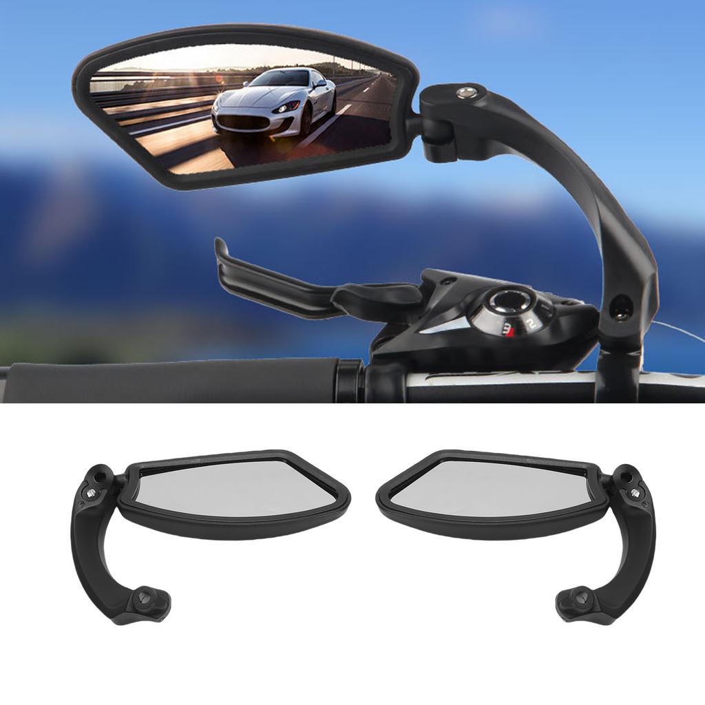   Stainless Steel Cycling Rearview Mirror, Foldable Ajustable Rotatable Safe Bike Mirror With ABS Design For  s, Mountain Bikes, Electric Scoote