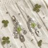 Acrylic Four-Leaf Clover Bag Charm Star Hanging Pendant INS Lanyard Chain Accessory  Festival