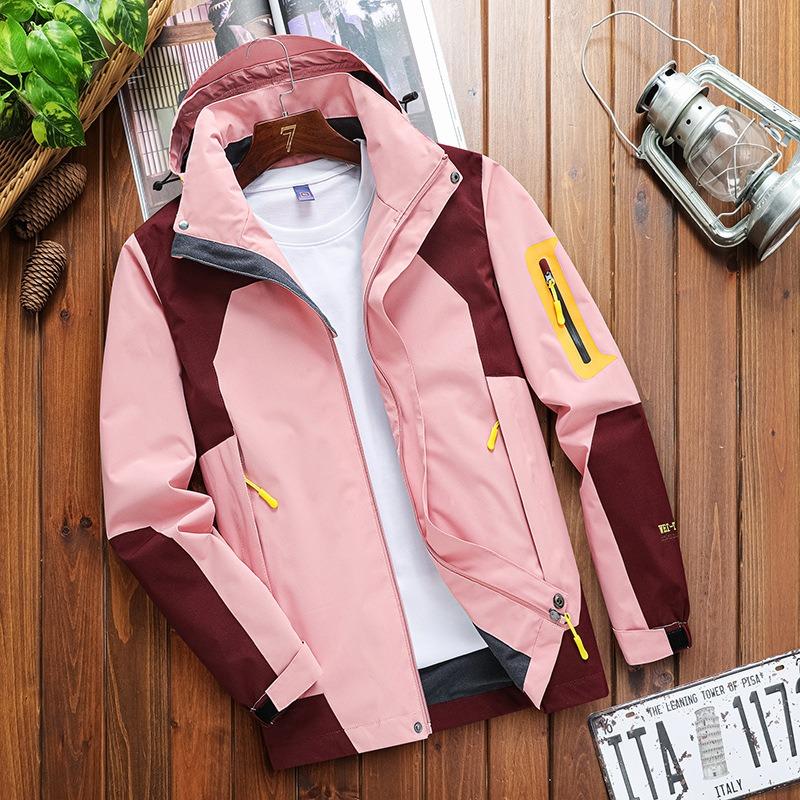 Autumn and Winter Couples Outdoor Velvet Sports Mountaineering Hiking Trendy Jacket Hooded Three-in-one Men's and Women's Jacket Batch