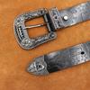 Men's Handmade Retro Leather Belt with Pin Buckle - Versatile for Jeans