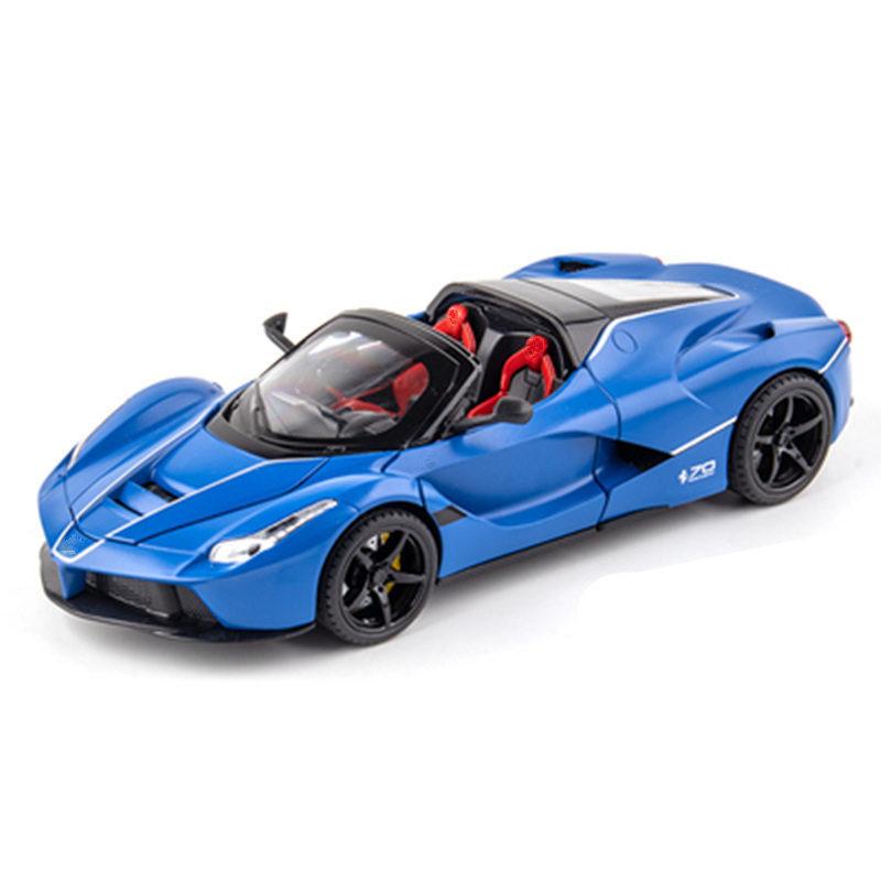 AAYG1 1:24 Laferraris Alloy Sports Car Model Diecasts Metal Toy Racing Vehicles Car Model Simulation Sound Light Collection Kids Gifts