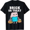 Bausteine Halloween Brick Or Treat Kinder Baumeister T-Shirt