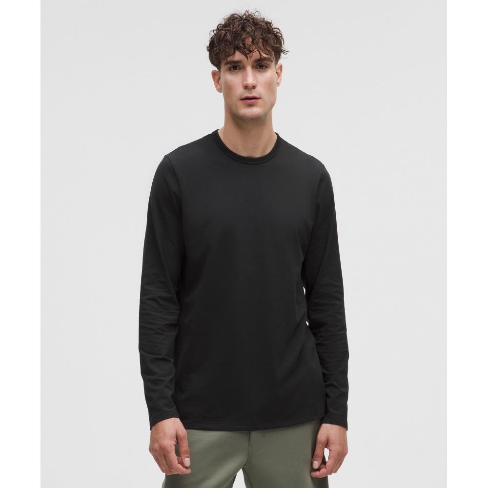 

Lululemon Organic Cotton Classic Fit Long Sleeve Shirt Black XXL