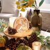 Handmade Fall Themed Wood Carving Decoration Thanksgiving Table Centerpieces Nontoxic Family Friendly Design Ornament