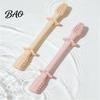 Infant Soothing Chew Toy Baby Silicone Teething Toy, Food-Grade Bite Soother for Gum Seamless One Piece Teether Relief, Anti-Finger Biting Stick,