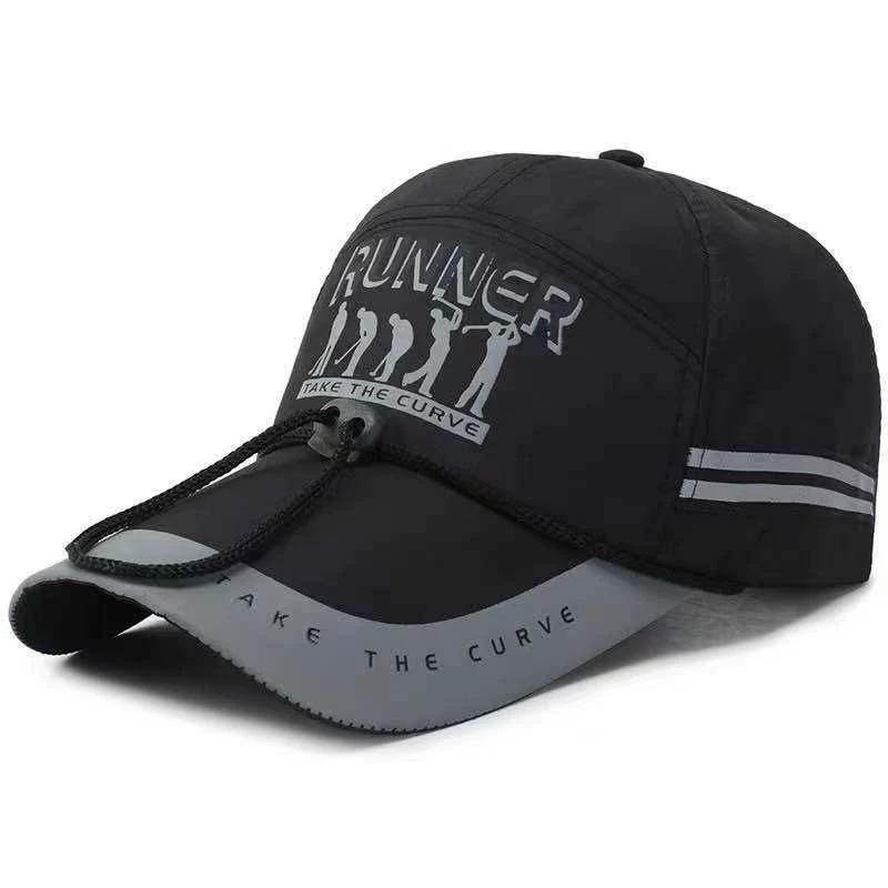 Spring And Autumn Hat Men'S Extended Brim Baseball Cap Outdoor Men'S Fishing Cap Sunshade Sunscreen Sports Cap Cap