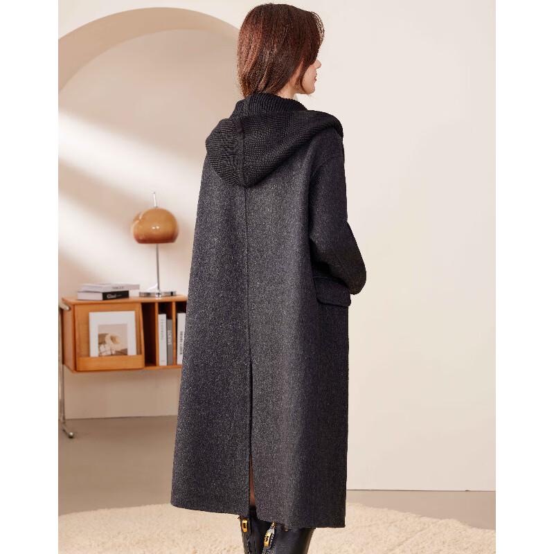 Women's Elegant Mid-Length Wool Blend Coat