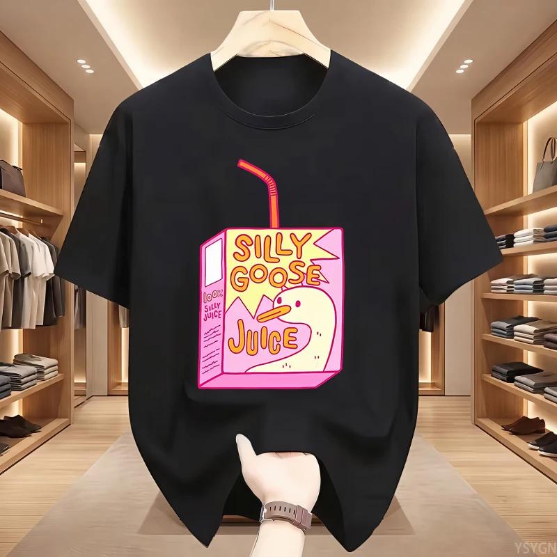 Silly Goose Juice Classic TShirt Unisex WoUnisex T Shirts High Quality Cotton Clothes Short Sleeve Crew Neck Tee Shirt Summer Top