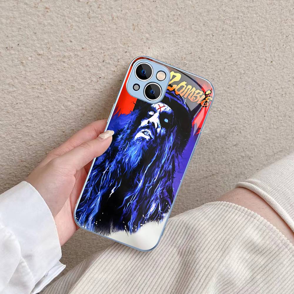 Retro Singer R-Rob Z-Zombie For IPhone 14 13 12 Mini 11 Pro XS Max X XR 14 Plus Tempered Glass Cover