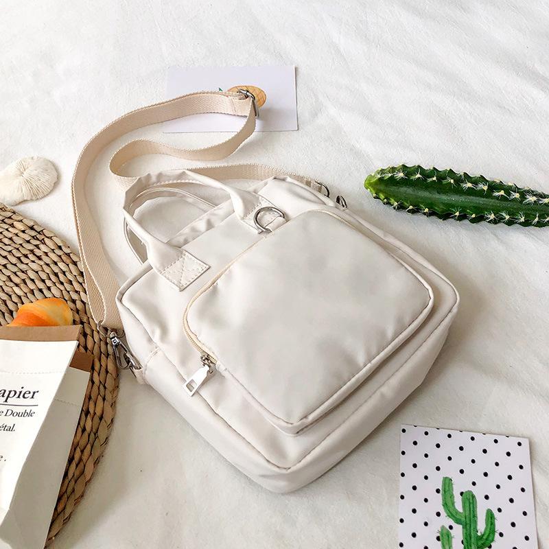 

Personalized creative original pain bag ins cartoon girl shoulder oblique span bag cute dual-purpose student portable doll bag pendants not included белый