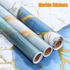 Self Adhesive Marble Vinyl Wallpaper for Kitchen Bathroom Livingroom Home Decoration Waterproof Wall Stickers Films 60x200cm