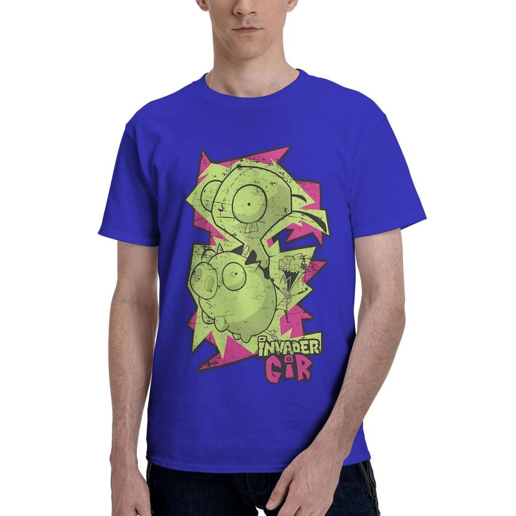 Gir Eindringling von Invader Zim 100% Baumwolle Lässig Atmungsaktiv Bequem Vintage High-End Herrenbekleidung Lustige Geschenke