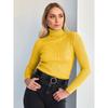 TIFICY Women's Fashion Casual Fall Winter Solid Color Print Long Sleeve High Neck Sweaters