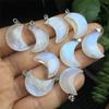 Natural Crystal Moon Pendant Jewellery Strong Flash Blue Moonstone Pendant for Wedding Gift Blue Moon Stone Pendant for Gift