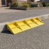 PE-Kantenstein für Rampe 19,68x5,11x1,57 Zoll Rutschfester Türschwellen für Rollstuhl
