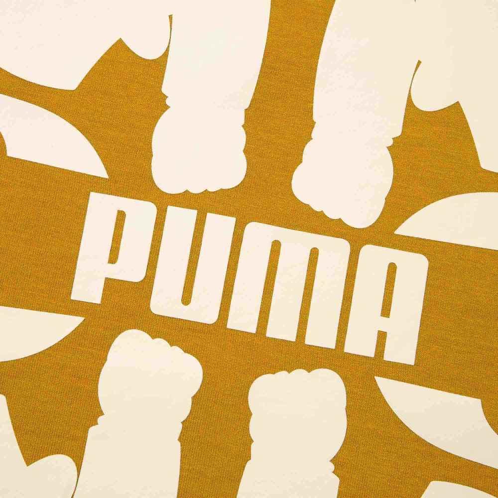 Puma X Staffonly X Monopoly Collaboration Pattern Print Loose Drawstring Hoodie Unisex hoodies Brick-Yellow 539896-84