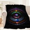 Coperta Peluche Moon Music di Coldplay Tappeto Morbido per Sonnellino Divano Soggiorno Caldo Ufficio Camera da Letto Compleanno Casa Viaggio Regali per Bambini
