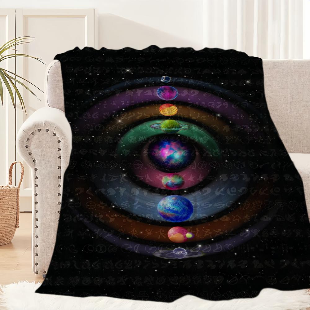 Band C-Coldplay Moon Music Blanket Plush Nap Sofa rug for Living Room Warm Office Bedroom Birthday Home Travel Kid Gifts 30x40in