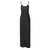 Women's Autumn New Polka Dot French Long Dress with Suspender Sleeveless Hip Wrap Slim Dress Women