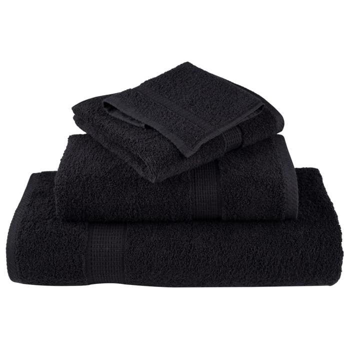 VidaXL Ensemble de Serviettes de Qualité Supérieure 6 pcs, Essuie-mains, Serviettes de Douche, Draps de Bain, Serviettes 137565