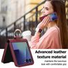 Simple Fashion Leather Wallet Card Slot Phone Case For Samsung Galaxy Z Flip 7 FE 6 5 4 with Ring Holder Grip Shockproof Cover