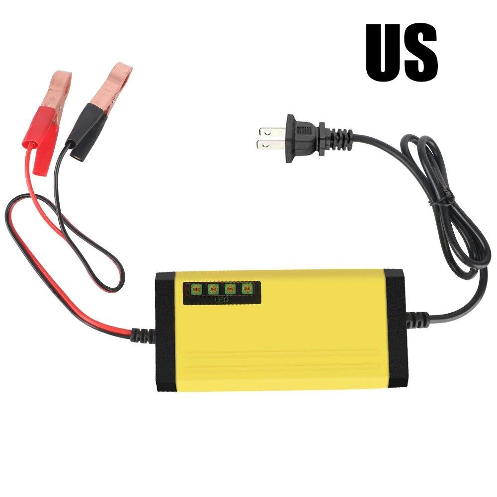 12V 2A Autobatterieladegerät 220V Netzteil Puls Reparatur Lader Nass Trocken Blei-Säure-Batterie LED-Anzeige Moto LKW Batterieladegerät