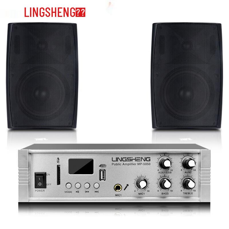 LINGSHENG FT-204 Wall-Mounted Conference Speaker System CN Plug (adapter Included)
