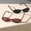 Women's Sunglasses Small Oval Sunglasses Fashion Leopard Brown Sun Glasses Luxury Retro Sunglasses Gafas De Sol Mujer