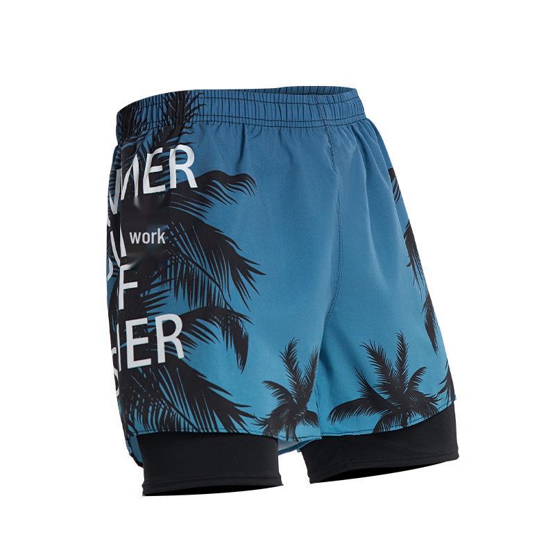 

Men s Quick-Dry Double-Layer Swim Trunks: Anti-Embarrassment, Breathable Beach Shorts for Sports & Fitness 4XL 175-200 lbs