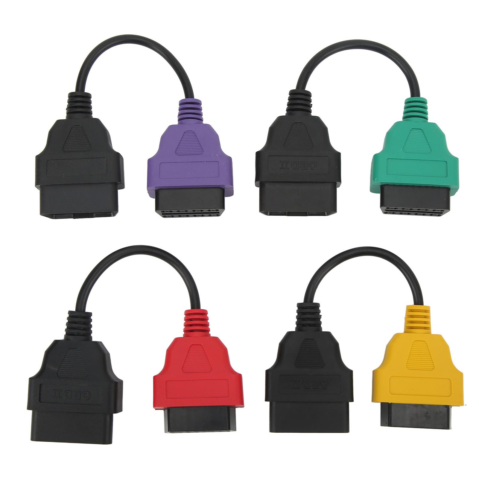 

4 шт. Кабель-адаптер сканера OBD2, диагностический кабель для сканирования ЭБУ, замена для сканера ЭБУ Fiat