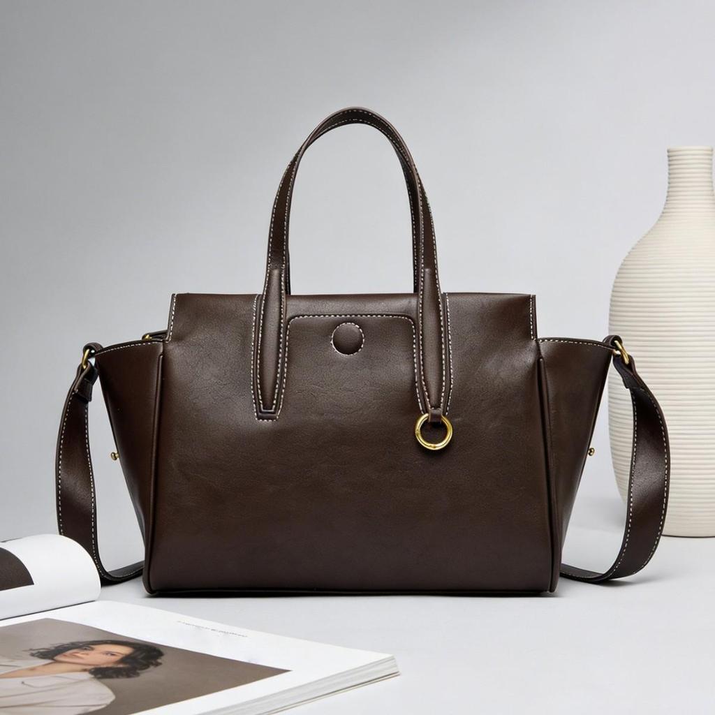 Tote Bag, New Large Capacity Commuting Bag, High-end Sense, Simple and Fashionable Shoulder Bag, Versatile Commuting Handbag